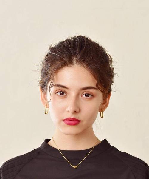 LHME（エルエイチエムイー）の「LHME ホースシューフープピアス/サージカルステンレス316L（金属アレルギー対応）（ピアス（両耳用）・レディース・シルバー/イエローゴールド・ONE SIZE）」の22枚目の写真