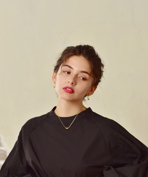 LHME（エルエイチエムイー）の「LHME ホースシューフープピアス/サージカルステンレス316L（金属アレルギー対応）（ピアス（両耳用）・レディース・シルバー/イエローゴールド・ONE SIZE）」の21枚目の写真