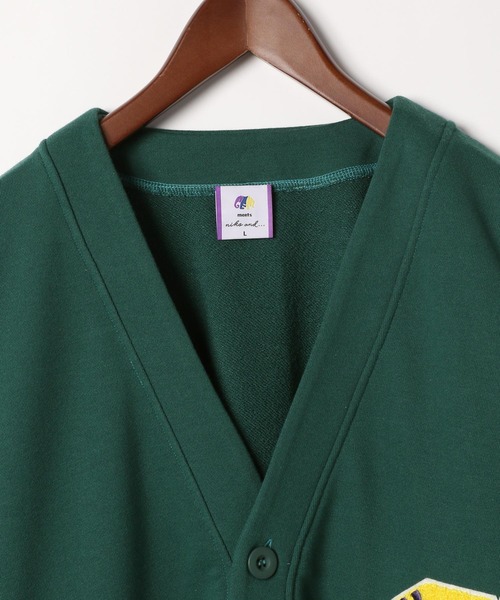 niko and...（ニコアンド）の「【GEM SPORTSWEAR(ジェム・スポーツウェア)】コラボカーディガン（カーディガン/ボレロ・メンズ・パープル/グリーン/オフホワイト・MEDIUM/LARGE）」の5枚目の写真