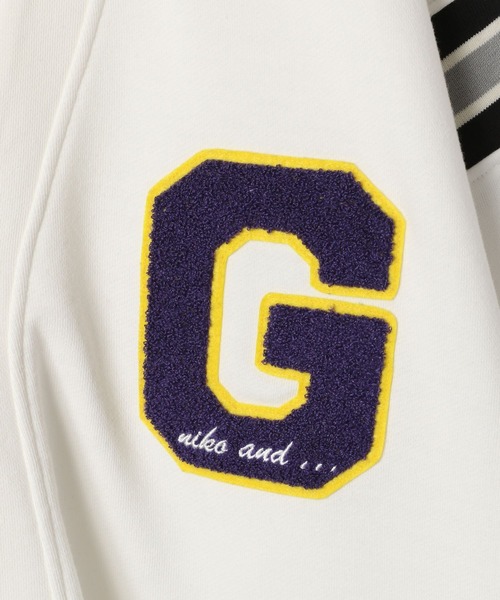 niko and...（ニコアンド）の「【GEM SPORTSWEAR(ジェム・スポーツウェア)】コラボカーディガン（カーディガン/ボレロ・メンズ・パープル/グリーン/オフホワイト・MEDIUM/LARGE）」の12枚目の写真