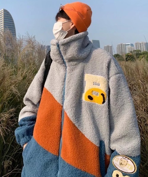 MAHF ボアブルゾンジャケット　XXL MAHF ボアブルゾンジャケットXXL