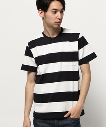 Denime | WIDE BORDER POCKET TEE/ワイドボーダーポケットTシャツ(Tシャツ/カットソー)