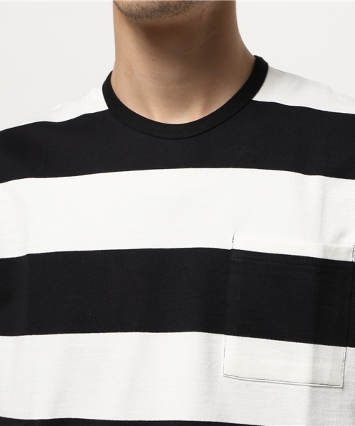 Denime（ドゥニーム）の「WIDE BORDER POCKET TEE/ワイドボーダーポケットTシャツ（Tシャツ/カットソー・メンズ・ブルー系その他/グレー系その他/ブラック系その他・MEDIUM/LARGE/SMALL）」の13枚目の写真