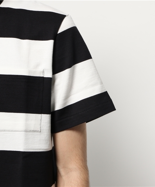 Denime（ドゥニーム）の「WIDE BORDER POCKET TEE/ワイドボーダーポケットTシャツ（Tシャツ/カットソー・メンズ・ブルー系その他/グレー系その他/ブラック系その他・MEDIUM/LARGE/SMALL）」の14枚目の写真