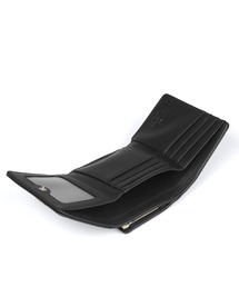 SAFFIANO 口金三つ折り財布 SAFFIANO PLAIN 口金三つ折り財布(ブラック)（メンズ