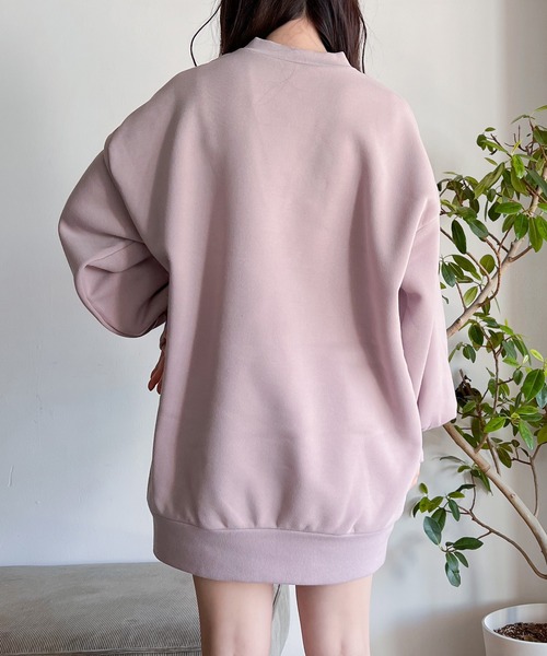 Mysa&Liina(ミーサリーナ)の「【ルームウェア】モックネックワンピ×ショートパンツセット(ルームウェア/パジャマ・レディース・ピンクベージュ/チャコールグレー/ベージュ・M/L)」の22枚目の写真