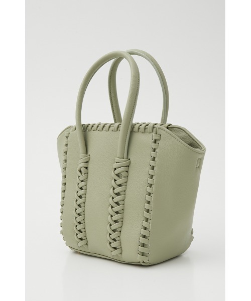 rienda（リエンダ）の「メニーレースアップバッグ（ハンドバッグ・レディース・グリーン/オレンジ・FREE）」の5枚目の写真