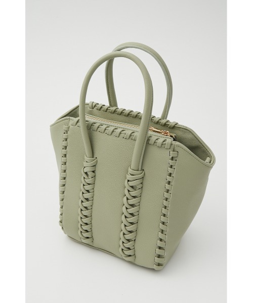 rienda（リエンダ）の「メニーレースアップバッグ（ハンドバッグ・レディース・グリーン/オレンジ・FREE）」の7枚目の写真