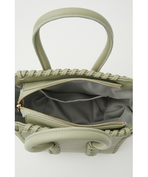 rienda（リエンダ）の「メニーレースアップバッグ（ハンドバッグ・レディース・グリーン/オレンジ・FREE）」の10枚目の写真