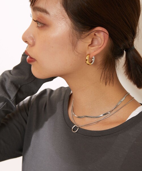 Aresense（アーセンス）の「esne/エスネ マルチWAYオーバルネックレス（ネックレス・レディース・シルバー/ゴールド・ﾌﾘ-）」の4枚目の写真