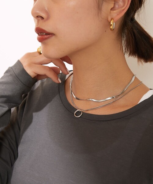 Aresense（アーセンス）の「esne/エスネ マルチWAYオーバルネックレス（ネックレス・レディース・シルバー/ゴールド・ﾌﾘ-）」の3枚目の写真