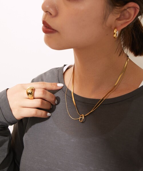 Aresense（アーセンス）の「esne/エスネ マルチWAYオーバルネックレス（ネックレス・レディース・シルバー/ゴールド・ﾌﾘ-）」の6枚目の写真