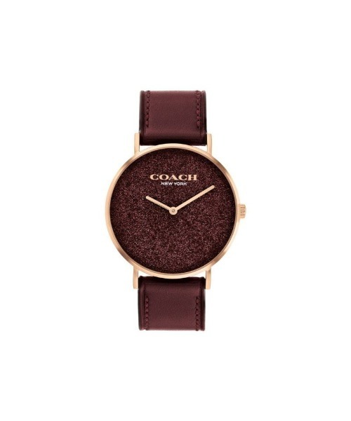 COACH(コーチ)の「「COACH/コーチ」 PERRY ペリー 36mm レザー(アナログ腕時計・レディース・ゴールド/ブラック/ワインレッド/マルチ/パープル/ピンク・36mm)」の15枚目の写真