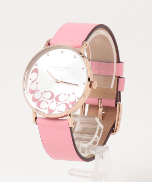 COACH(コーチ)の「「COACH/コーチ」 PERRY ペリー 36mm レザー(アナログ腕時計・レディース・ゴールド/ブラック/ワインレッド/マルチ/パープル/ピンク・36mm)」の12枚目の写真