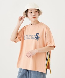 CUBE SUGAR（キューブシュガー）の「カットソー×カギ針スリットプルオーバーTシャツ（Tシャツ/カットソー）」