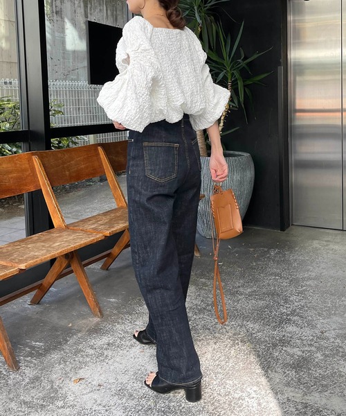 CAPRICIEUX LE'MAGE（カプリシューレマージュ）の「ホールスリーブブラウス（シャツ/ブラウス・レディース・ホワイト/ブラック・FREE）」の19枚目の写真