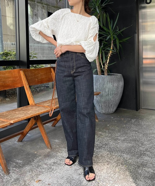 CAPRICIEUX LE'MAGE（カプリシューレマージュ）の「ホールスリーブブラウス（シャツ/ブラウス・レディース・ホワイト/ブラック・FREE）」の18枚目の写真