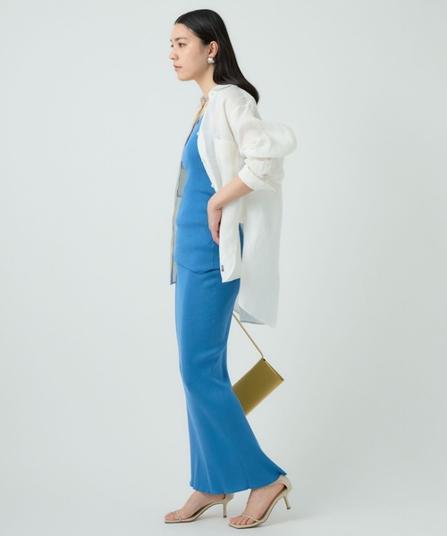 Chaos(カオス)の「Chaos(カオス)/16Gインプレリブニット タイトロングスカート 【セットアップ可】(スカート・レディース・ブラック/セージグリーン/モカ/ライトグレー/イエロー/ブルーグレー/ブルー/その他/パープル/ブラウン/グレー系・FREE)」の15枚目の写真