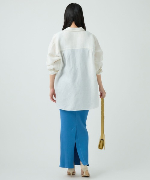 Chaos(カオス)の「Chaos(カオス)/16Gインプレリブニット タイトロングスカート 【セットアップ可】(スカート・レディース・ブラック/セージグリーン/モカ/ライトグレー/イエロー/ブルーグレー/ブルー/その他/パープル/ブラウン/グレー系・FREE)」の16枚目の写真