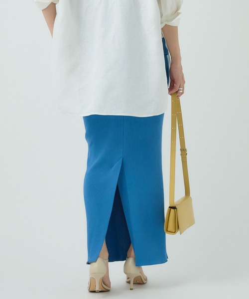 Chaos(カオス)の「Chaos(カオス)/16Gインプレリブニット タイトロングスカート 【セットアップ可】(スカート・レディース・ブラック/セージグリーン/モカ/ライトグレー/イエロー/ブルーグレー/ブルー/その他/パープル/ブラウン/グレー系・FREE)」の21枚目の写真