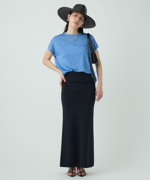 Chaos(カオス)/16Gインプレリブニット タイトロングスカート