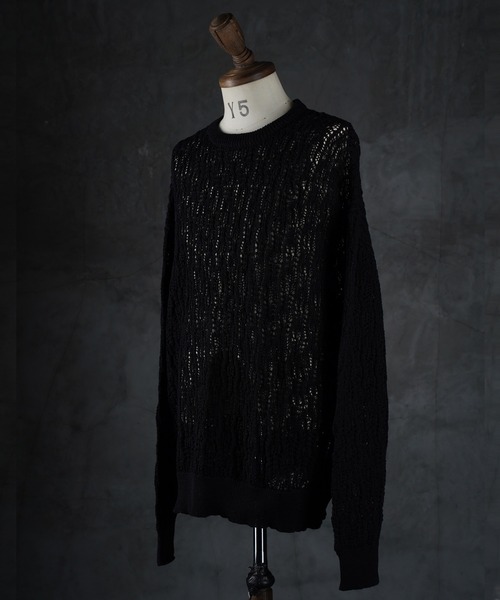 G.O.C(ジーオーシー)の「レース編みルーズプルオーバーニット(ニット/セーター・メンズ・ホワイト/パープル/ブラック/ワイン/チャコールグレー・MEDIUM/LARGE)」の17枚目の写真