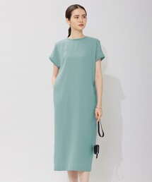 【接触冷感・UVケア・速乾・洗える】FluidBackSatin ワンピース