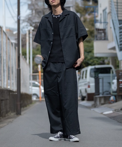 JOHN'S CLOSET(ジョンズクローゼット)の「【i】半袖オープンカラーシャツ(シャツ/ブラウス・メンズ・サックスブルー/ホワイト/ブラック/ベージュ/モカ/グリーン/カーキ・LARGE/MEDIUM/X-LARGE)」の20枚目の写真