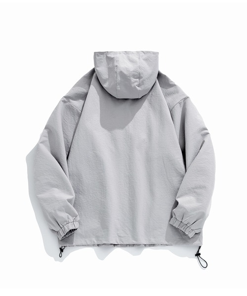 HOOK(フック)の「【HOOK】ワッペン刺繍入り配色ポリライトマウンテンパーカー(マウンテンパーカー・メンズ・カーキ/グレー/ブラック・L/M/XL)」の11枚目の写真