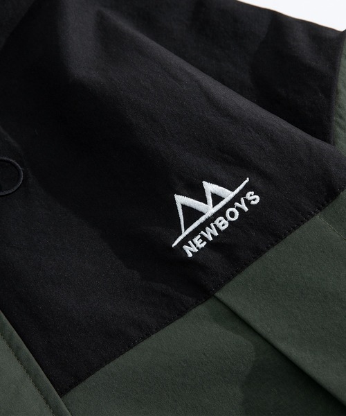 HOOK(フック)の「【HOOK】ワッペン刺繍入り配色ポリライトマウンテンパーカー(マウンテンパーカー・メンズ・カーキ/グレー/ブラック・L/M/XL)」の7枚目の写真