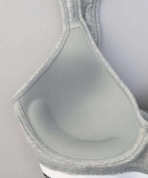 Calvin Klein Underwear（カルバンクラインアンダーウェア）の「Calvin Klein Underwear/カルバンクラインアンダーウェア MODERN COTTON SCOOP BRALETTE / ブラレット（スポーツブラ・レディース・グレー/ブラック・SMALL）」の4枚目の写真