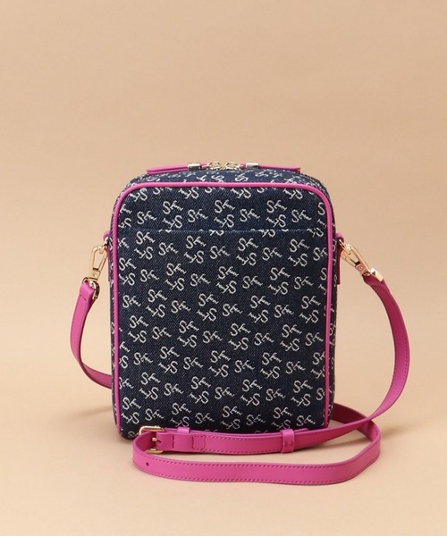 Samantha Thavasa（サマンサタバサ）の「Denim ST Jacquard ショルダーバッグ（ショルダーバッグ・レディース・オフホワイト/フューシャピンク/ネイビー/ターコイズブルー・FREE）」の8枚目の写真