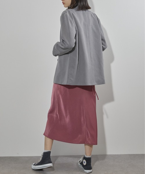 ECRIRE（エクリール）の「【セットアップ対応可能】ダブルテーラードジャケット（テーラードジャケット・レディース・ベージュ/ネイビー/グレー・M/L）」の19枚目の写真