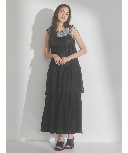 merry jenny（メリージェニー）の「【WEB限定】ruffle check タンクトップ（タンクトップ・レディース・ベージュ/ネイビー/レッド・FREE）」の16枚目の写真