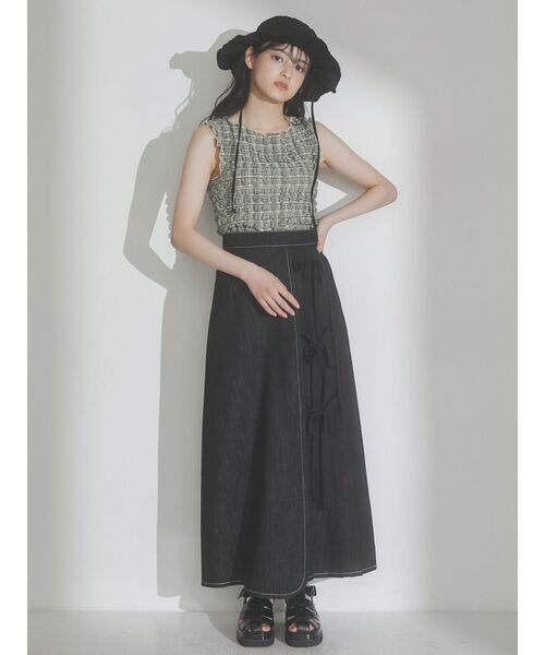 merry jenny（メリージェニー）の「【WEB限定】ruffle check タンクトップ（タンクトップ・レディース・ベージュ/ネイビー/レッド・FREE）」の19枚目の写真