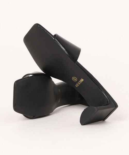 Fabby fabby(ファビィーファビィー)の「プレーンセットバックヒールサンダル(サンダル・レディース・ライトグリーン/オフホワイト/サックスブルー/ブラック/ベージュ/パイソン・SS/SMALL/MEDIUM/LARGE)」の8枚目の写真