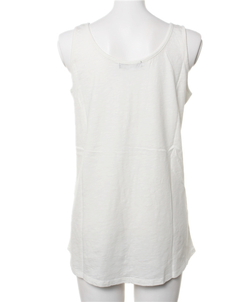 AZUL by moussy（アズールバイマウジー）の「30/-Cスラブ天竺タンク（タンクトップ・レディース・サックスブルー/ブルー系その他/オフホワイト・SMALL/MEDIUM）」の5枚目の写真