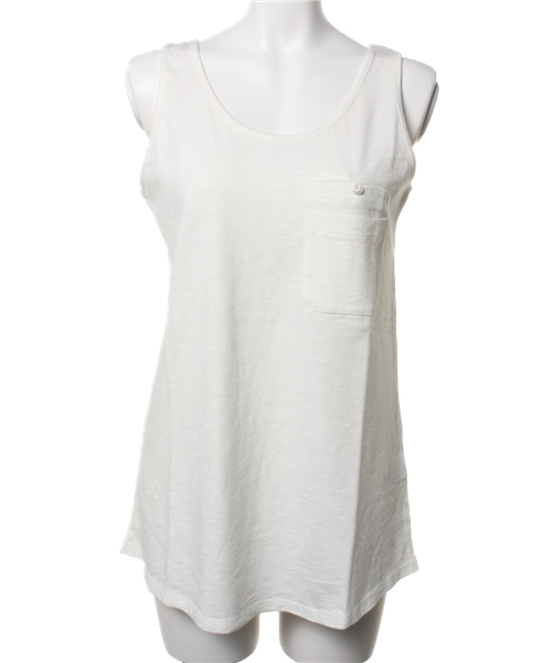 AZUL by moussy（アズールバイマウジー）の「30/-Cスラブ天竺タンク（タンクトップ・レディース・サックスブルー/ブルー系その他/オフホワイト・SMALL/MEDIUM）」の13枚目の写真