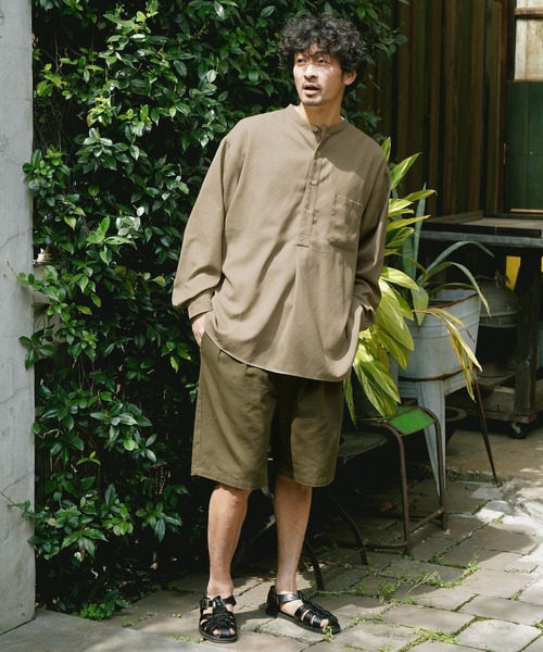 BAYFLOW（ベイフロー）の「サイドベルトチノショーツ（その他パンツ・メンズ・ベージュ/カーキ・MEDIUM/LARGE）」の20枚目の写真