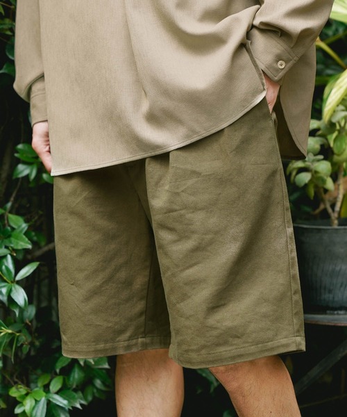 BAYFLOW（ベイフロー）の「サイドベルトチノショーツ（その他パンツ・メンズ・ベージュ/カーキ・MEDIUM/LARGE）」の3枚目の写真