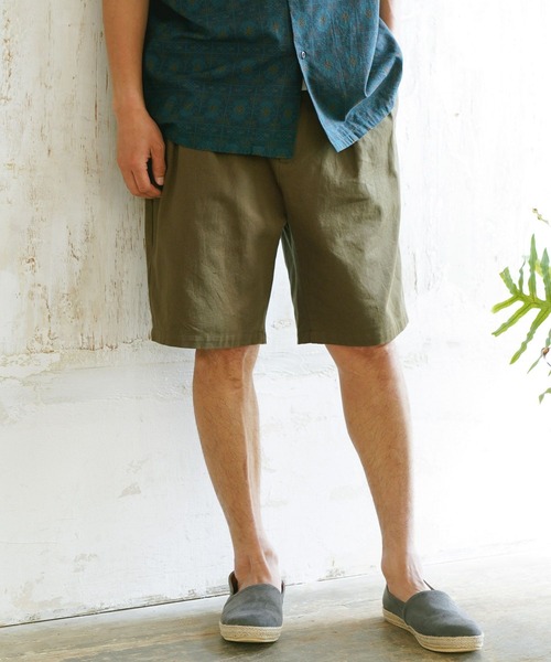 BAYFLOW（ベイフロー）の「サイドベルトチノショーツ（その他パンツ・メンズ・ベージュ/カーキ・MEDIUM/LARGE）」の5枚目の写真