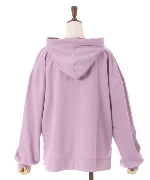 axes femme（アクシーズファム）の「レースポケットパーカープル