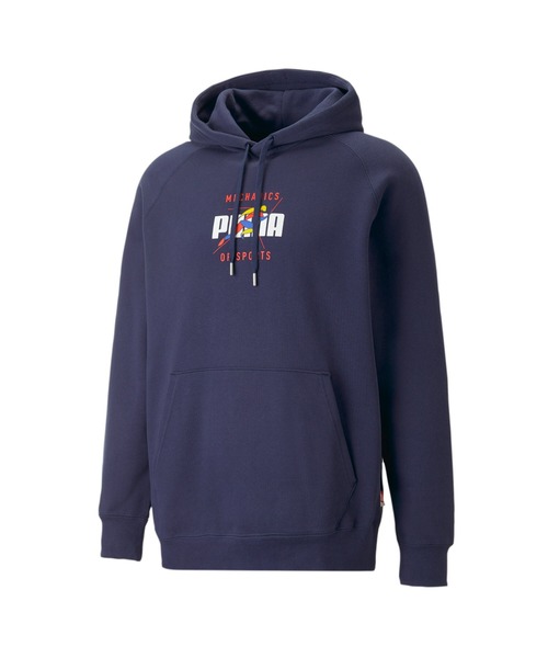 PUMA（プーマ）の「PUMA プーマ メンズ TRACK MEET フーディー（スウェット・メンズ・ネイビー/ライトグレー・SMALL/MEDIUM/LARGE/X-SMALL/X-LARGE）」の3枚目の写真