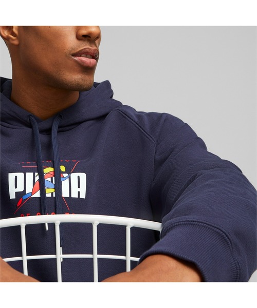 PUMA（プーマ）の「PUMA プーマ メンズ TRACK MEET フーディー（スウェット・メンズ・ネイビー/ライトグレー・SMALL/MEDIUM/LARGE/X-SMALL/X-LARGE）」の9枚目の写真