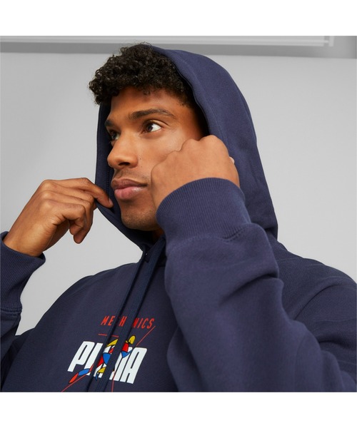 PUMA（プーマ）の「PUMA プーマ メンズ TRACK MEET フーディー（スウェット・メンズ・ネイビー/ライトグレー・SMALL/MEDIUM/LARGE/X-SMALL/X-LARGE）」の12枚目の写真