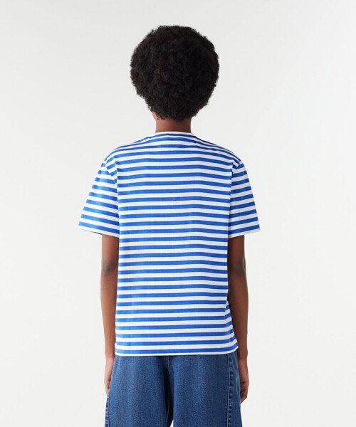 LACOSTE（ラコステ）の「ヘビーウェイト ワイドマリンボーダー半袖Tシャツ（Tシャツ/カットソー・レディース・ブルー系その他/イエロー/ブルー/グリーン・36/34/40/38）」の17枚目の写真
