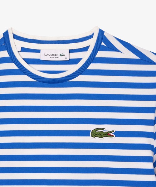 LACOSTE（ラコステ）の「ヘビーウェイト ワイドマリンボーダー半袖Tシャツ（Tシャツ/カットソー・レディース・ブルー系その他/イエロー/ブルー/グリーン・36/34/40/38）」の19枚目の写真