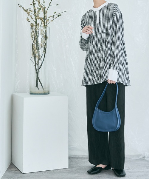 kirakiraShop(キラキラショップ)の「アコーディオンプリーツ ルーズ ワイドパンツ(その他パンツ・レディース・グレー系その他/グリーン/ブラウン/イエロー/チャコール/レッド/パープル/ブラック・FREE)」の17枚目の写真