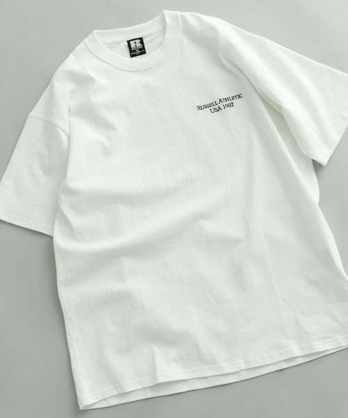 Russell Athletic（ラッセルアスレティック）の「RUSSELL ATHLETIC T-SHIRTS（Tシャツ/カットソー・メンズ・ブラック/ホワイト/ブラック系その他/ホワイト系その他・MEDIUM/LARGE）」の9枚目の写真