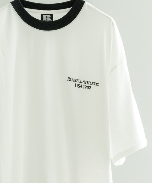 Russell Athletic（ラッセルアスレティック）の「RUSSELL ATHLETIC T-SHIRTS（Tシャツ/カットソー・メンズ・ブラック/ホワイト/ブラック系その他/ホワイト系その他・MEDIUM/LARGE）」の21枚目の写真